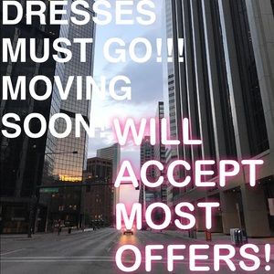 PROM DRESSES IN CLOSET MUST GO!!